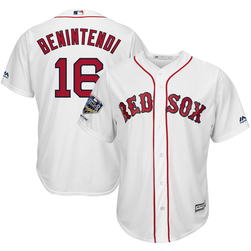 Custom Fan-Made Andrew Benintendi Boston Red Sox #16 Red 2018 Baseball Jersey
