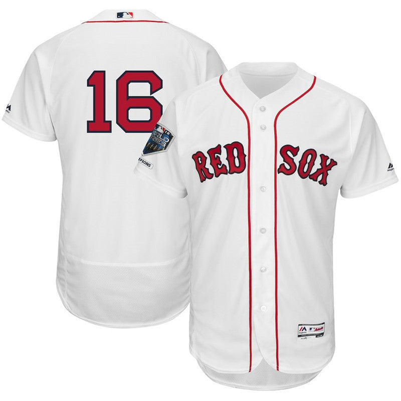 Custom Fan-Made Andrew Benintendi Boston Red Sox #16 Red 2018 Baseball Jersey