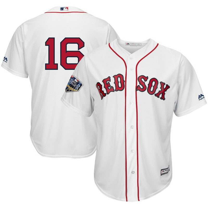 Custom Fan-Made Andrew Benintendi Number Boston Red Sox #16 Red 2018 Baseball Jersey