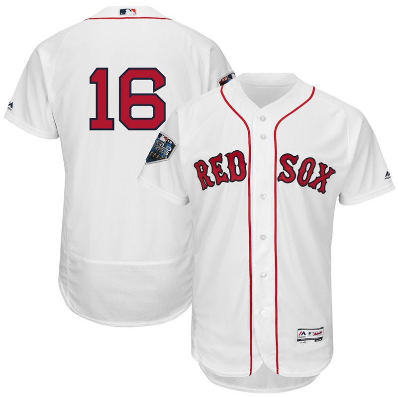 Custom Fan-Made Andrew Benintendi Number Boston Red Sox #16 Red 2018 Baseball Jersey