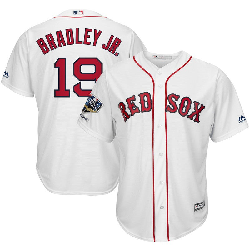 Custom Fan-Made Jackie Bradley Jr Boston Red Sox #19 Red 2018 Baseball Jersey