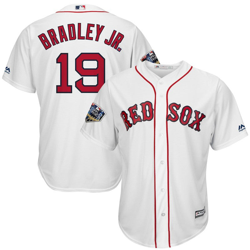 Custom Fan-Made Jackie Bradley Jr Boston Red Sox #19 Red 2018 Baseball Jersey