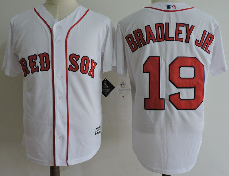 Custom Fan-Made Jackie Bradley Jr Boston Red Sox #19 Red Baseball Jersey