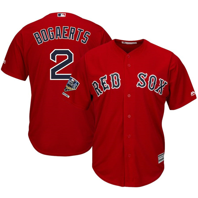Custom Fan-Made Xander Bogaerts Boston Red Sox #2 Red 2018 Baseball Jersey