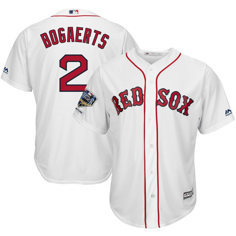 Custom Fan-Made Xander Bogaerts Boston Red Sox #2 Red 2018 Baseball Jersey