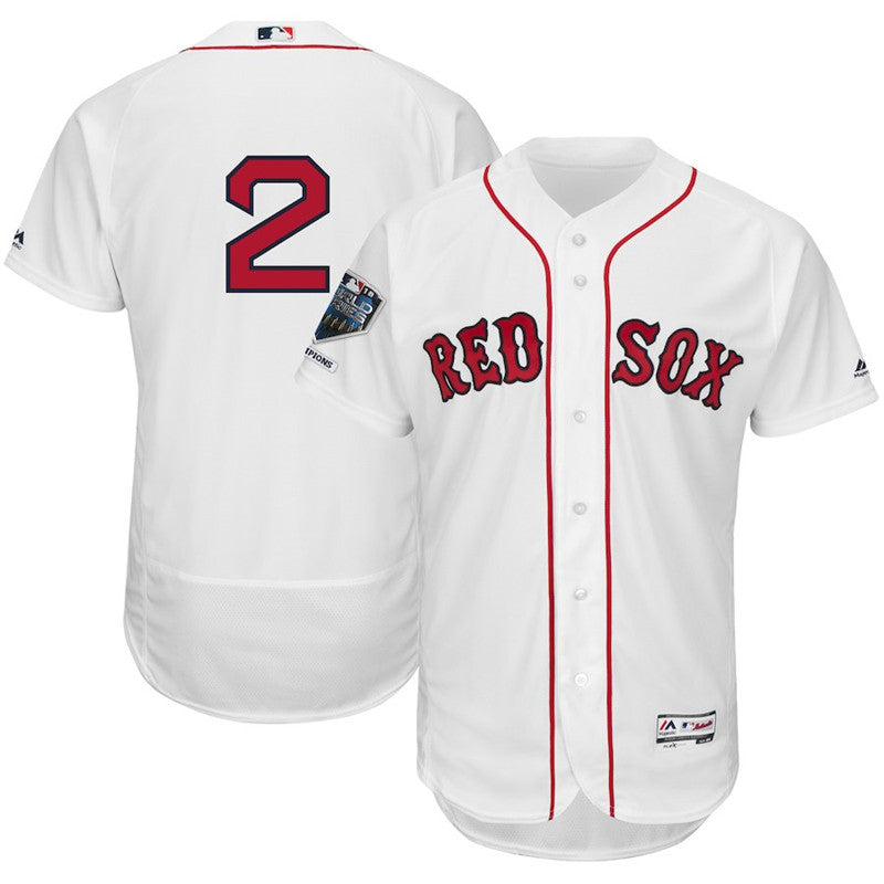 Custom Fan-Made Xander Bogaerts Boston Red Sox #2 Red 2018 Baseball Jersey