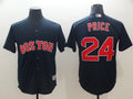 Custom Fan-Made David Price Boston Red Sox #24 Red Baseball Jersey