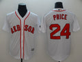 Custom Fan-Made David Price Boston Red Sox #24 Red Baseball Jersey