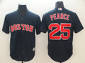 Custom Fan-Made Steve Pearce Boston Red Sox #25 Red Baseball Jersey