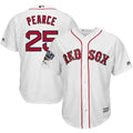 Custom Fan-Made Steve Pearce Boston Red Sox #25 Red 2018 Baseball Jersey