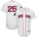 Custom Fan-Made Steve Pearce Number Boston Red Sox #25 Red 2018 Baseball Jersey