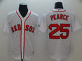 Custom Fan-Made Steve Pearce Boston Red Sox #25 Red Baseball Jersey