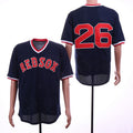 Custom Fan-Made Wade Boggs Boston Red Sox #26 Red Throwback Baseball Jersey