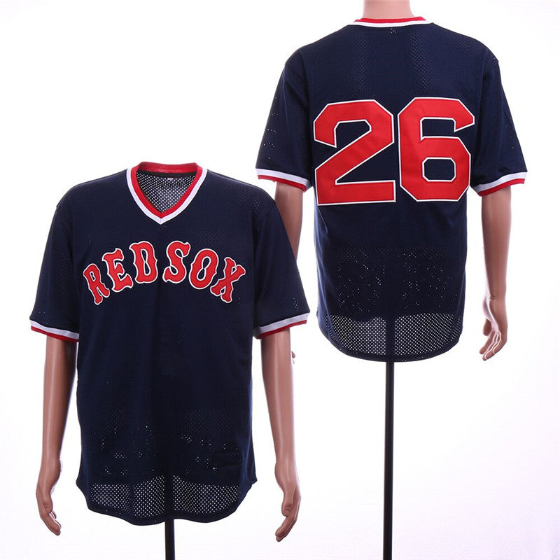 Custom Fan-Made Wade Boggs Boston Red Sox #26 Red Throwback Baseball Jersey