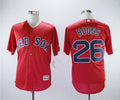 Custom Fan-Made Wade Boggs Boston Red Sox #26 Red Baseball Jersey
