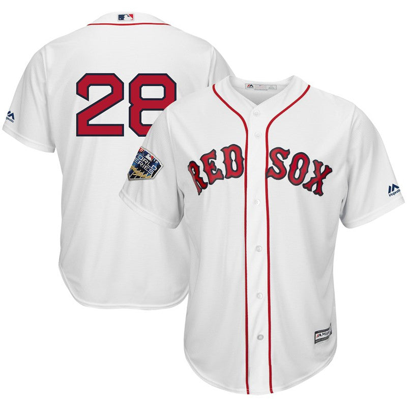 Custom Fan-Made J.D. Martinez Number White 2018 Boston Red Sox Baseball Jersey Boston Red Sox Red 2018 Baseball Jersey