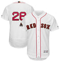 Custom Fan-Made J.D. Martinez White 2019 Boston Red Sox Baseball Jersey Boston Red Sox Red 2019 Baseball Jersey