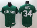 Custom Fan-Made David Ortiz Celtic Boston Red Sox #34 Red Baseball Jersey