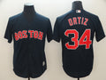 Custom Fan-Made David Ortiz Boston Red Sox #34 Red Baseball Jersey