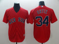 Custom Fan-Made David Ortiz Boston Red Sox #34 Red Baseball Jersey