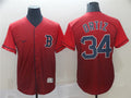 Custom Fan-Made David Ortiz Boston Red Sox #34 Red Baseball Jersey