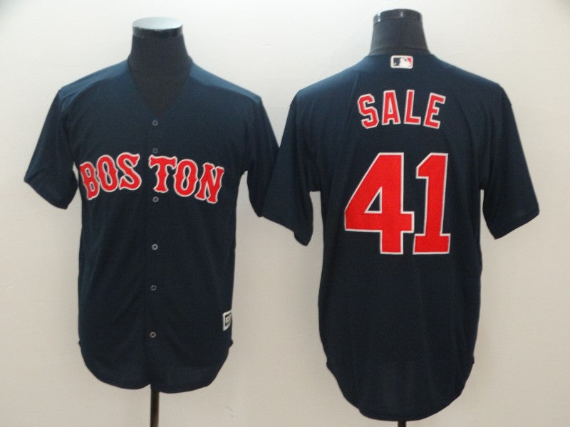 Custom Fan-Made Chris Sale Boston Red Sox #41 Red Baseball Jersey