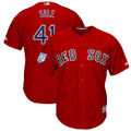 Custom Fan-Made Chris Sale Spring Training Boston Red Sox #41 Red 2019 Baseball Jersey
