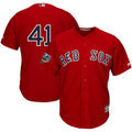Custom Fan-Made Chris Sale Number Boston Red Sox #41 Red 2018 Baseball Jersey