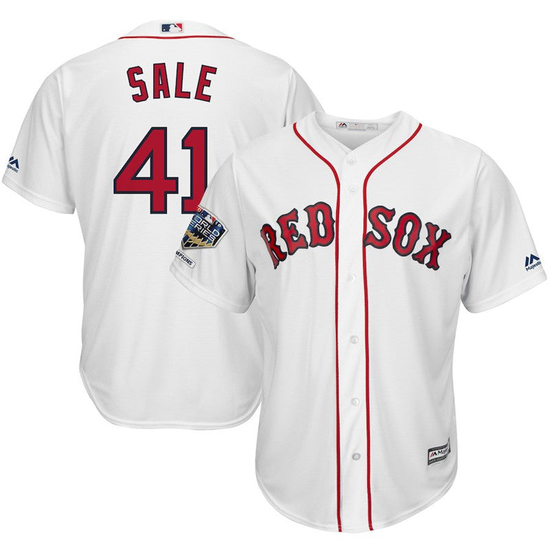 Custom Fan-Made Chris Sale Boston Red Sox #41 Red 2018 Baseball Jersey