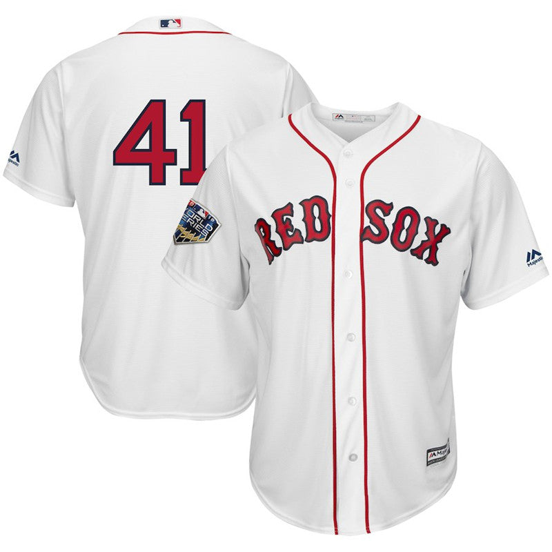 Custom Fan-Made Chris Sale Number Boston Red Sox #41 Red 2018 Baseball Jersey