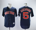 Custom Fan-Made Nomar Garciaparra Boston Red Sox #5 Red Throwback Baseball Jersey