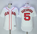 Custom Fan-Made Nomar Garciaparra Boston Red Sox #5 Red Baseball Jersey