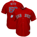Custom Fan-Made Mookie Betts Spring Training Boston Red Sox #50 Red 2019 Baseball Jersey