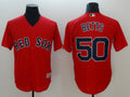 Custom Fan-Made Mookie Betts Boston Red Sox #50 Red Baseball Jersey