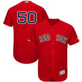 Custom Fan-Made Mookie Betts Boston Red Sox #50 Red Baseball Jersey