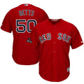 Custom Fan-Made Mookie Betts Boston Red Sox #50 Red 2018 Baseball Jersey