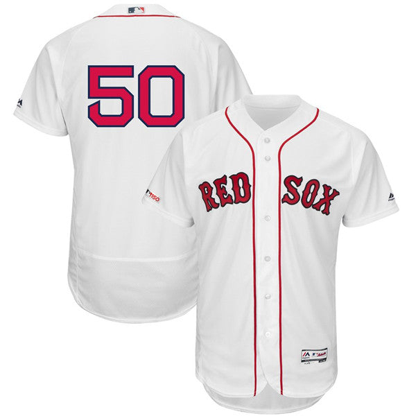 Custom Fan-Made Mookie Betts Boston Red Sox #50 Red Baseball Jersey