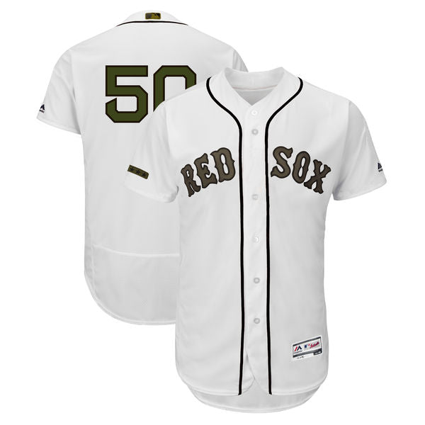 Custom Fan-Made Mookie Betts Boston Red Sox #50 Red 2018 Baseball Jersey