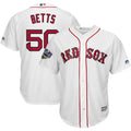 Custom Fan-Made Mookie Betts Boston Red Sox #50 Red 2018 Baseball Jersey