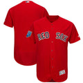 Custom Fan-Made Spring Training Red 2018 Boston Red Sox Baseball Jersey Boston Red Sox Red 2018 Baseball Jersey