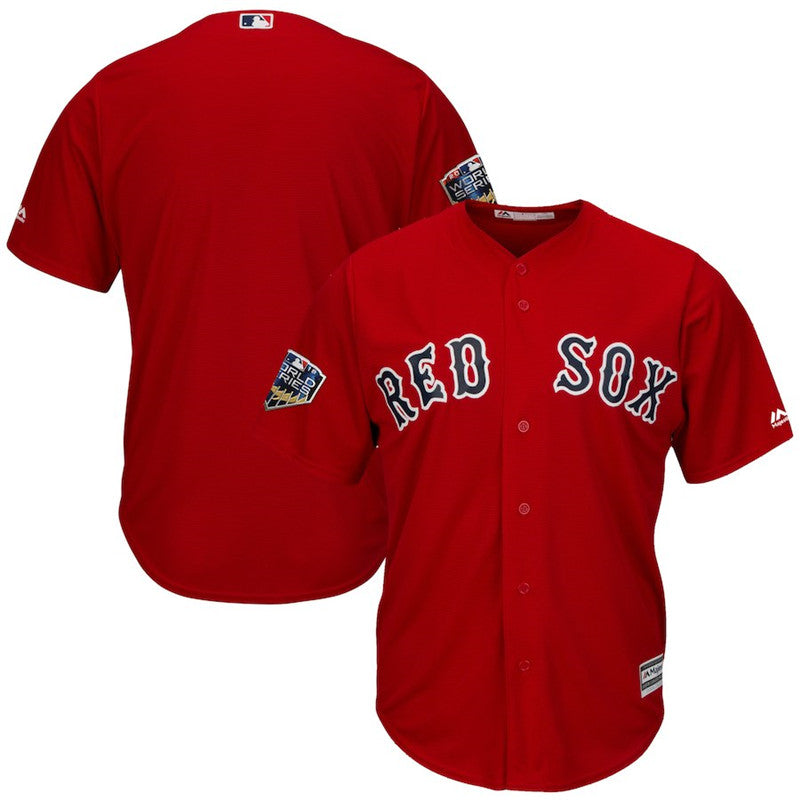 Custom Fan-Made Scarlet 2018 Boston Red Sox Baseball Jersey Boston Red Sox Red 2018 Baseball Jersey