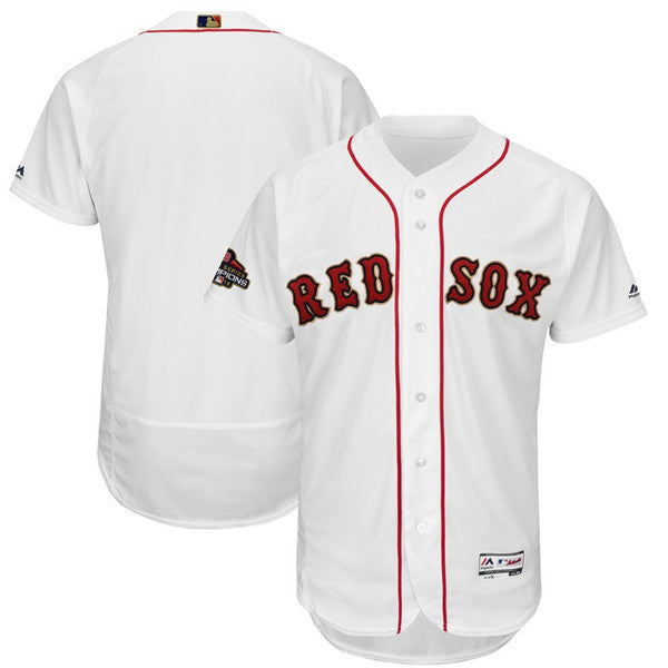 Custom Fan-Made White 2019 Boston Red Sox Baseball Jersey Boston Red Sox Red 2019 Baseball Jersey