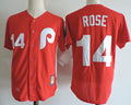 Custom Fan-Made Pete Rose Cincinnati Reds #14 Red Baseball Jersey