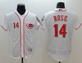 Custom Fan-Made Pete Rose Cincinnati Reds #14 White Baseball Jersey