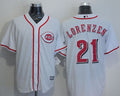 Custom Fan-Made Michael Lorenzen Cincinnati Reds #21 White Baseball Jersey