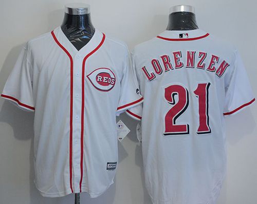 Custom Fan-Made Michael Lorenzen Cincinnati Reds #21 White Baseball Jersey
