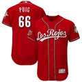Custom Fan-Made Yasiel Puig Cincinnati Reds #66 Baseball Jersey