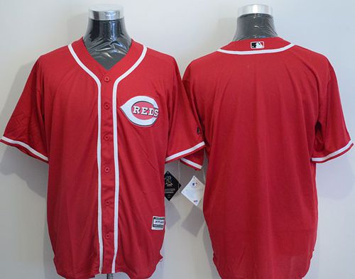 Custom Fan-Made Red Cincinnati Reds Baseball Jersey Cincinnati Reds Red Baseball Jersey