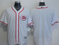 Custom Fan-Made White Cincinnati Reds Baseball Jersey Cincinnati Reds White Baseball Jersey