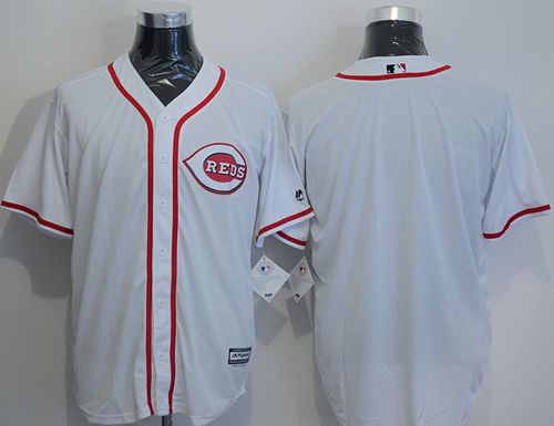 Custom Fan-Made White Cincinnati Reds Baseball Jersey Cincinnati Reds White Baseball Jersey